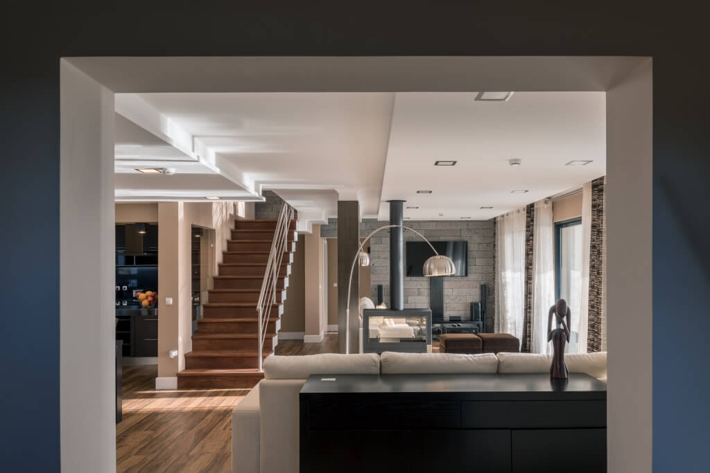 Elegant open-plan living area.